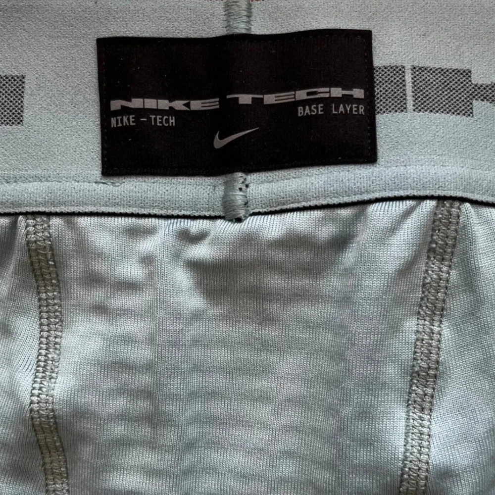 Nike Tech Base Layer Tight Fit‎ Compression Leggings Blue Grey Mens Medium NEW